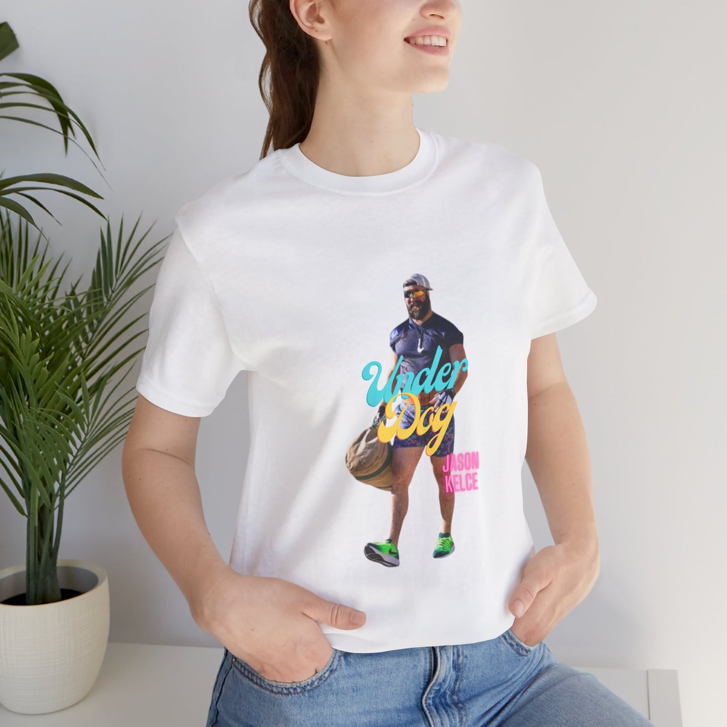 Jason Kelce Under Dog Unisex Jersey Short Sleeve Tee