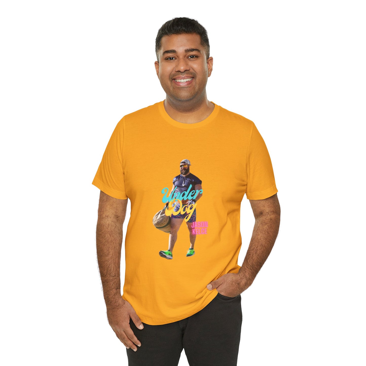 Jason Kelce Under Dog Unisex Jersey Short Sleeve Tee