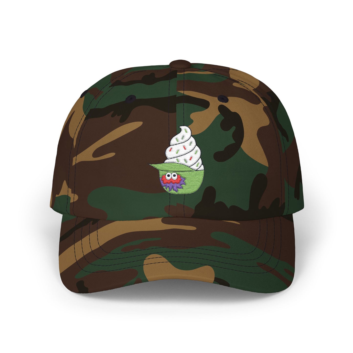 Whimsical Phillies Phanatic Baseball Ice Cream Dad Cap | Fun Summer Hat, Casual Headwear, Gift for Dads, Trendy Dad Hat, Ice Cream Lover Cap