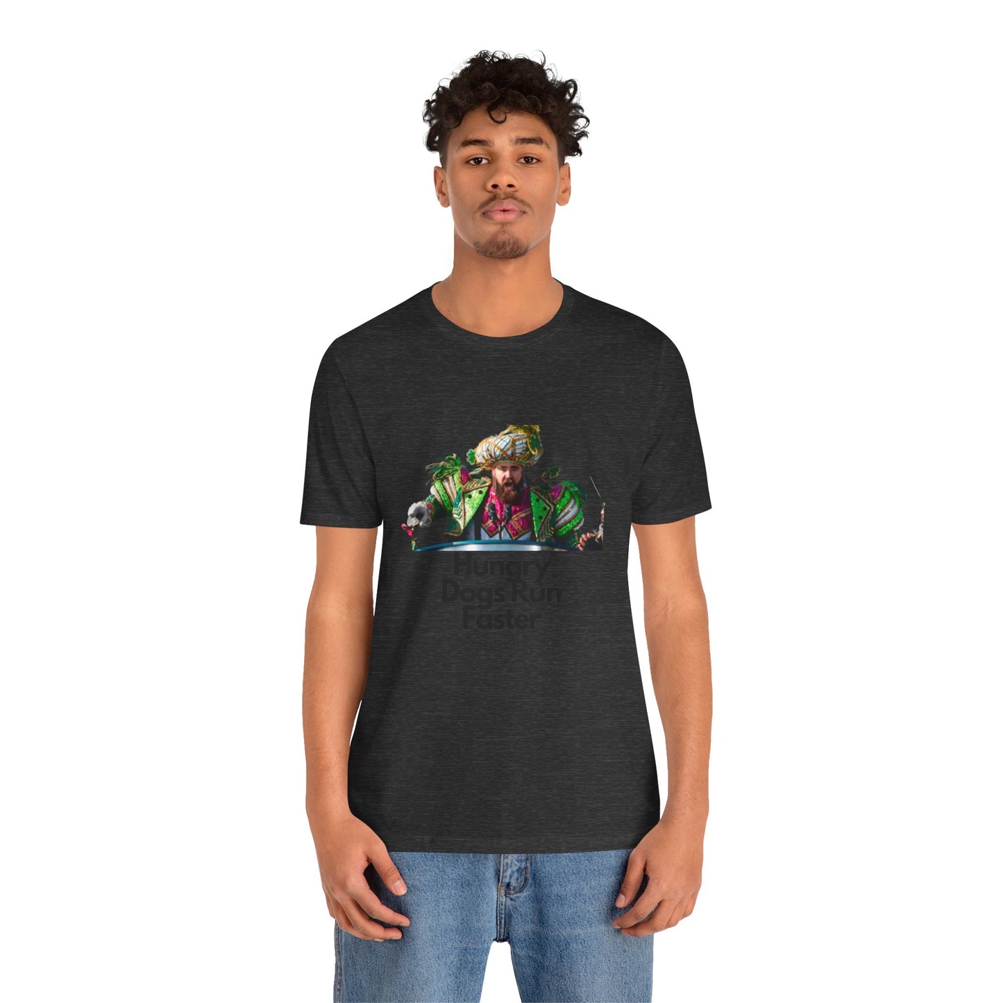Jason Kelce "Hungry dogs run faster" Unisex Jersey Short Sleeve Tee