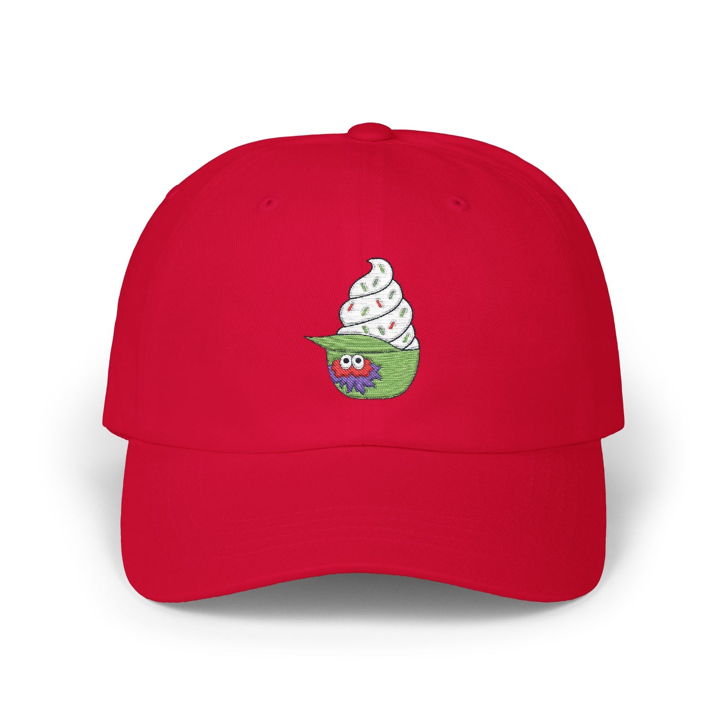 Whimsical Phillies Phanatic Baseball Ice Cream Dad Cap | Fun Summer Hat, Casual Headwear, Gift for Dads, Trendy Dad Hat, Ice Cream Lover Cap