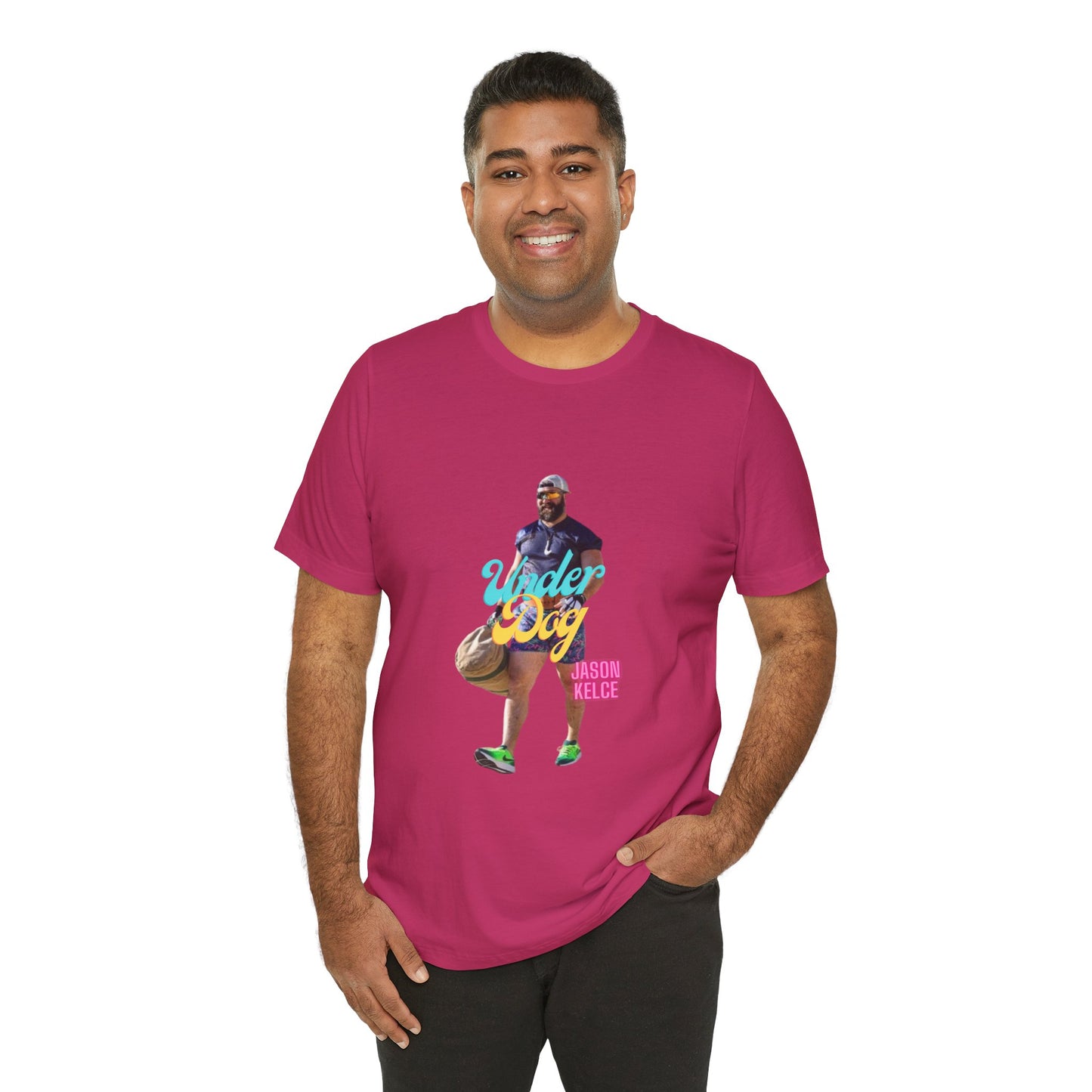 Jason Kelce Under Dog Unisex Jersey Short Sleeve Tee