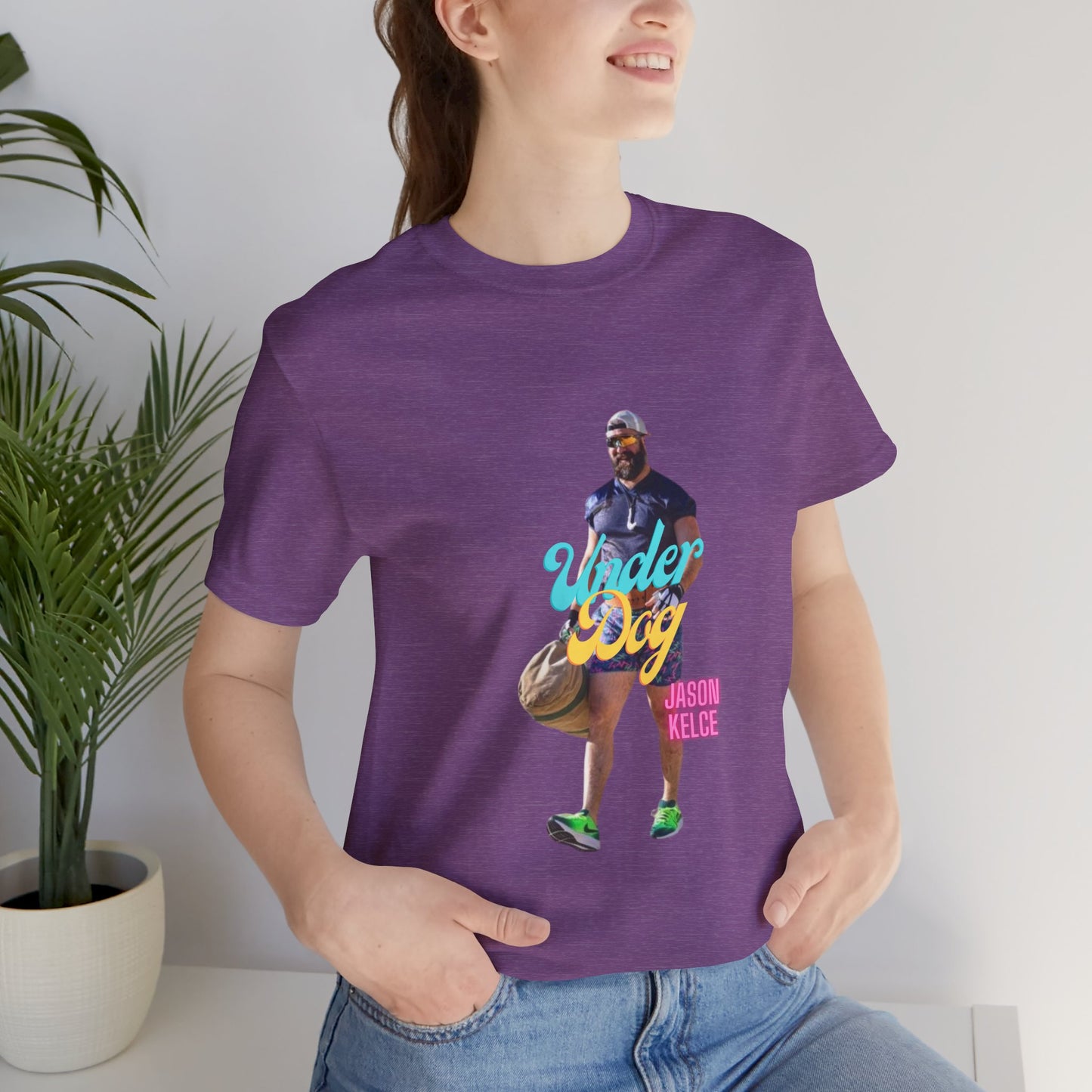 Jason Kelce Under Dog Unisex Jersey Short Sleeve Tee