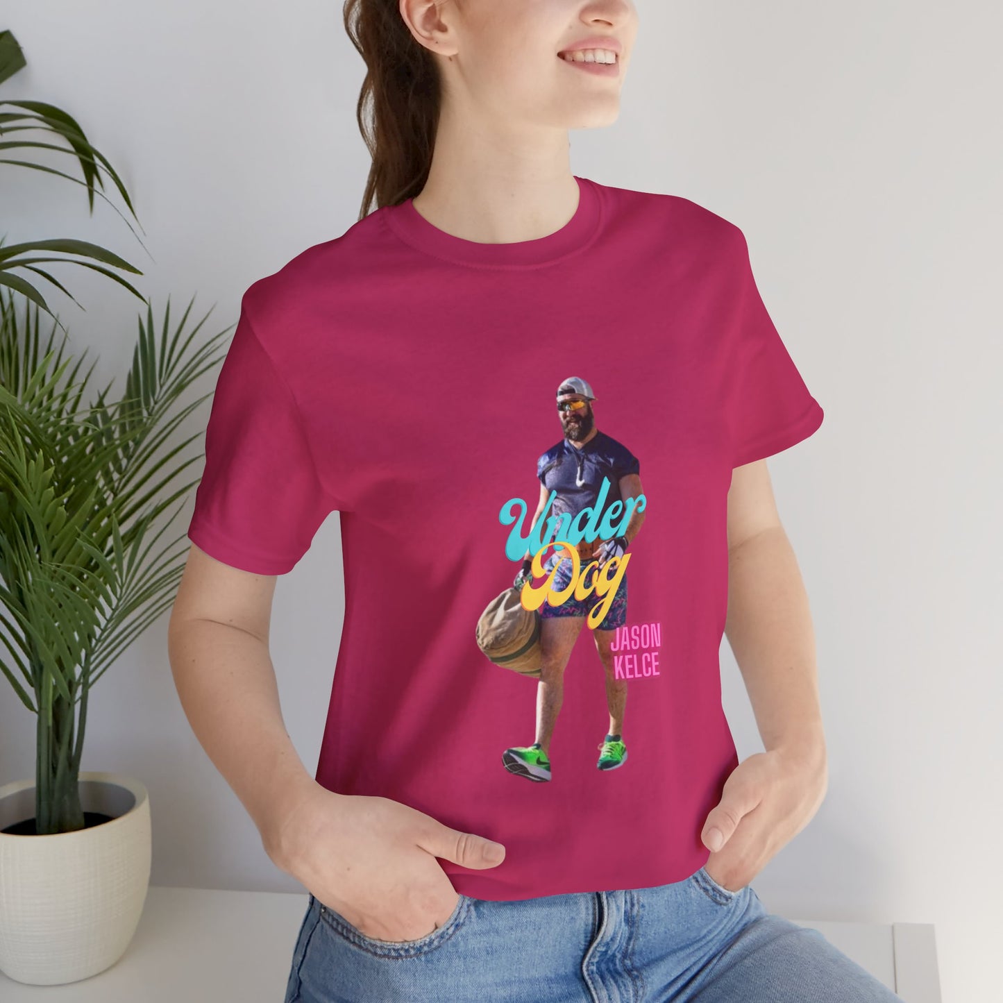 Jason Kelce Under Dog Unisex Jersey Short Sleeve Tee