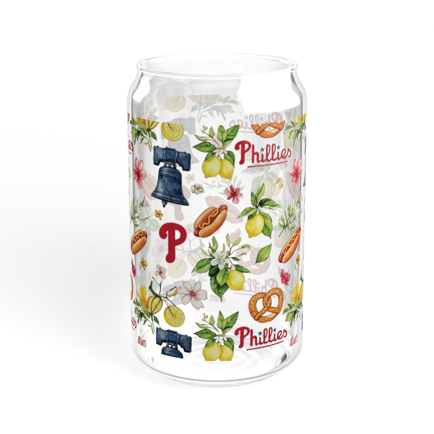 Phillies Italian Summer Sipper Glass, 16oz | Floral Design Drinkware