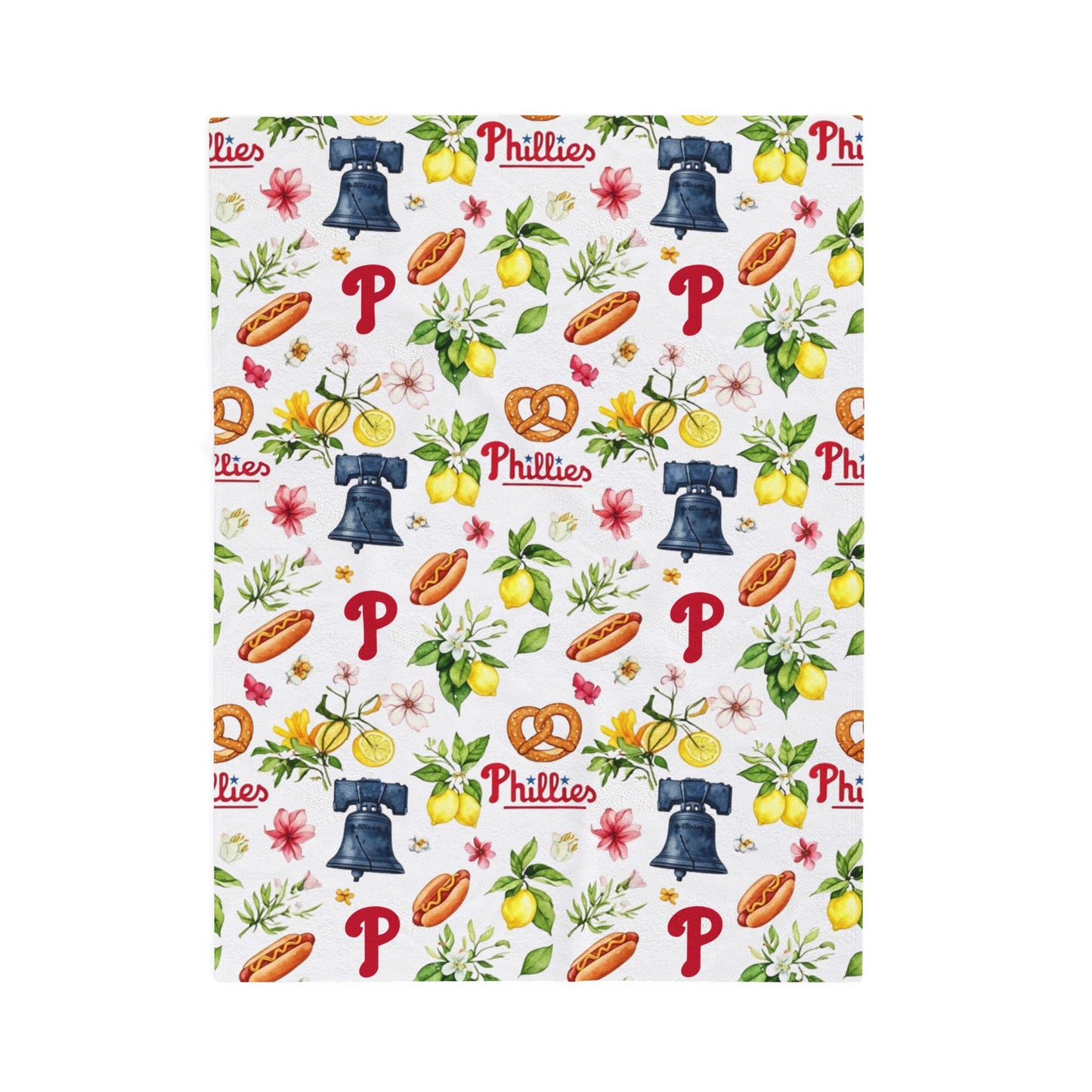 Cozy Phillies Velveteen Plush Blanket