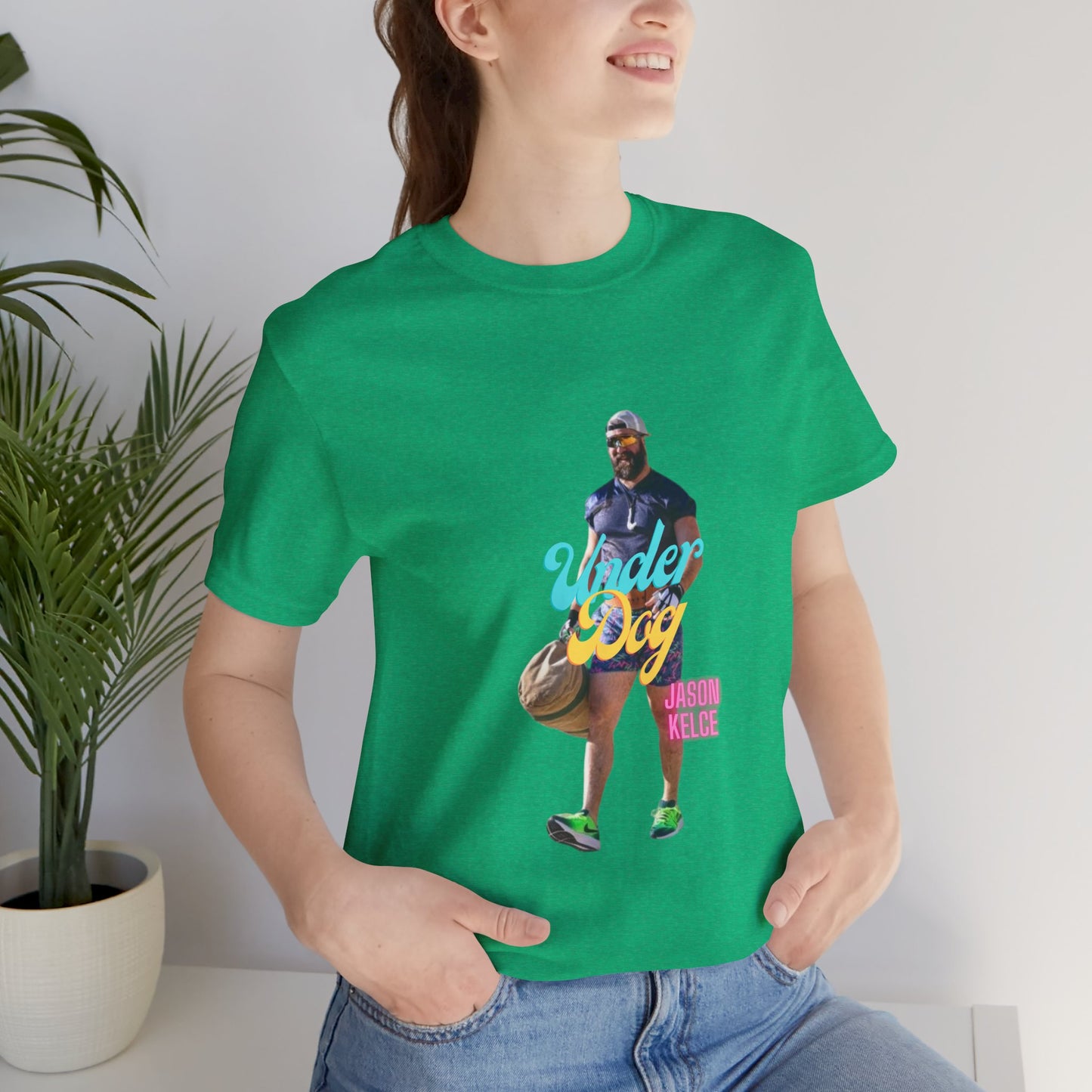 Jason Kelce Under Dog Unisex Jersey Short Sleeve Tee