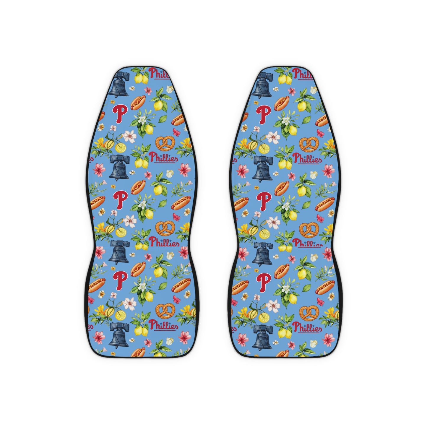 Car Seat Covers - Phillies Italian Summer Baseball Fans