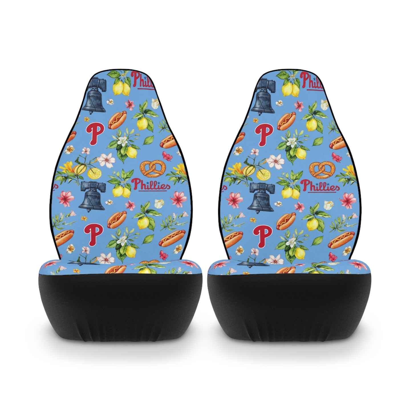 Car Seat Covers - Phillies Italian Summer Baseball Fans