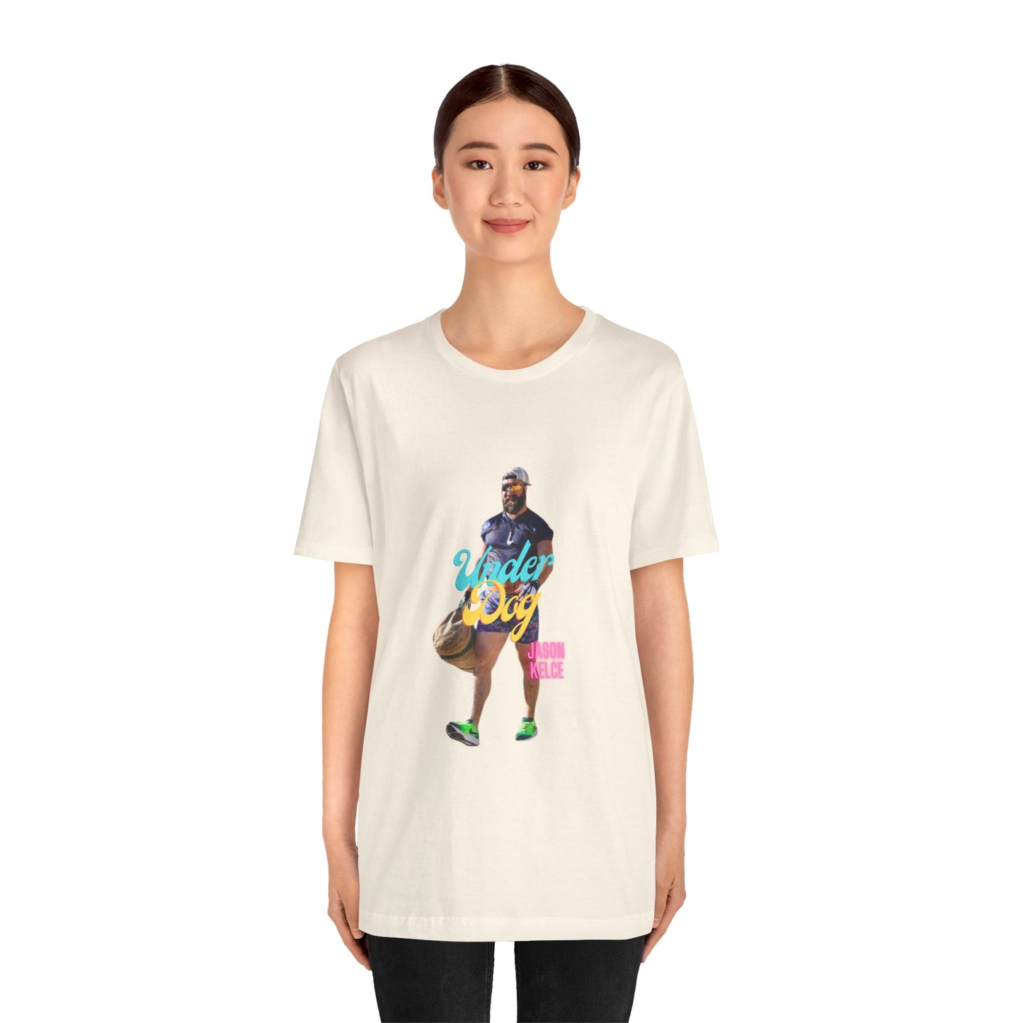 Jason Kelce Under Dog Unisex Jersey Short Sleeve Tee