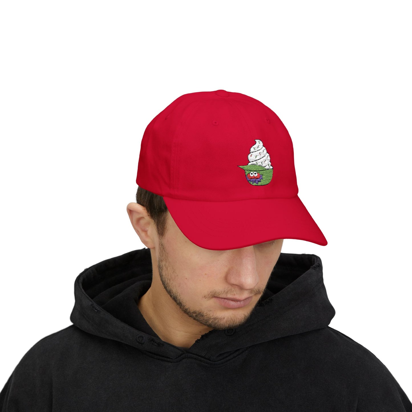 Whimsical Phillies Phanatic Baseball Ice Cream Dad Cap | Fun Summer Hat, Casual Headwear, Gift for Dads, Trendy Dad Hat, Ice Cream Lover Cap