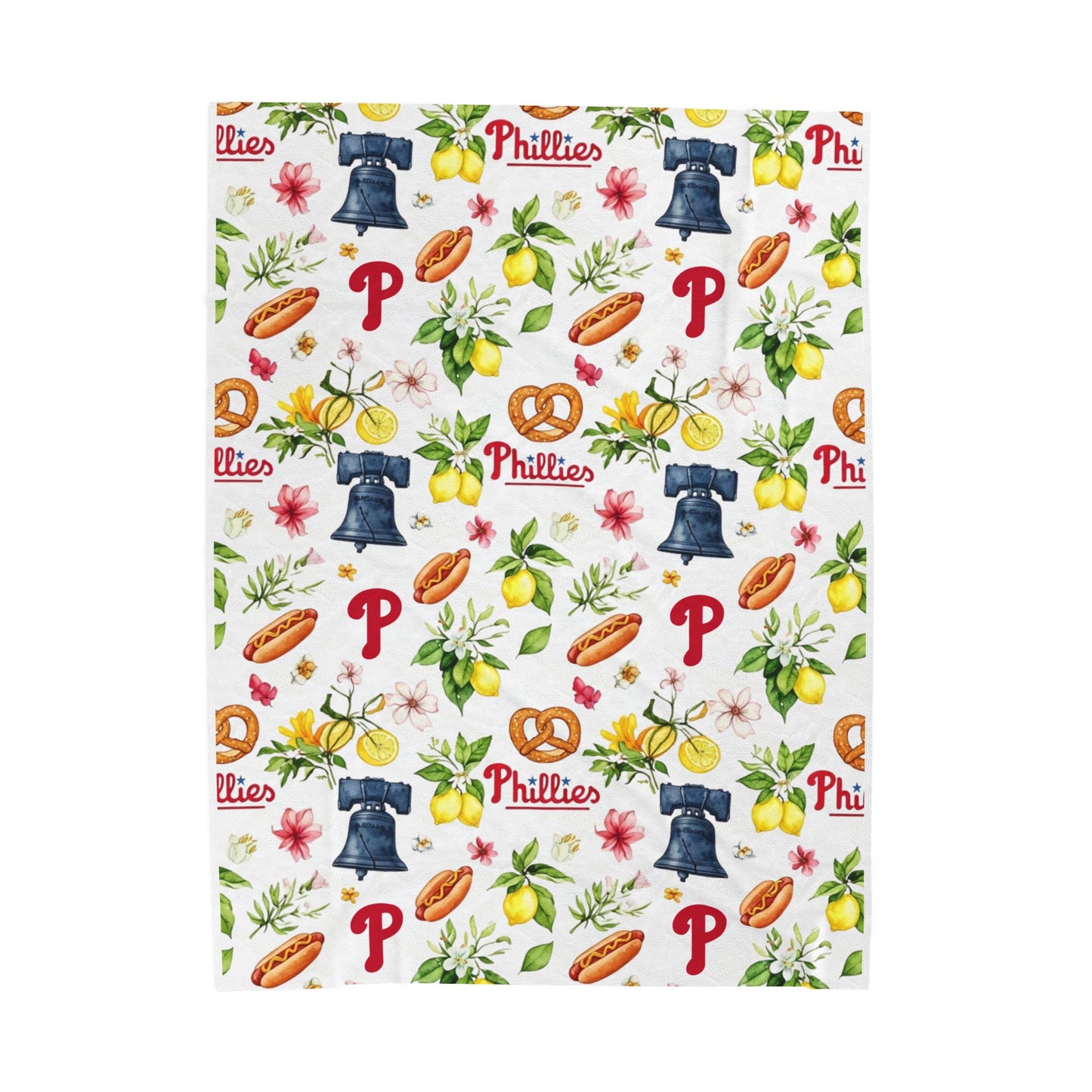 Cozy Phillies Velveteen Plush Blanket