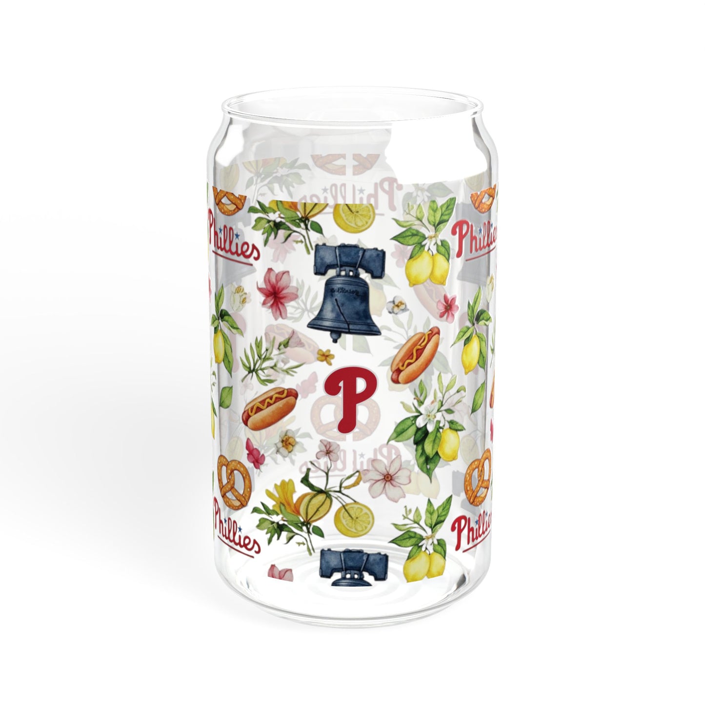 Phillies Italian Summer Sipper Glass, 16oz | Floral Design Drinkware