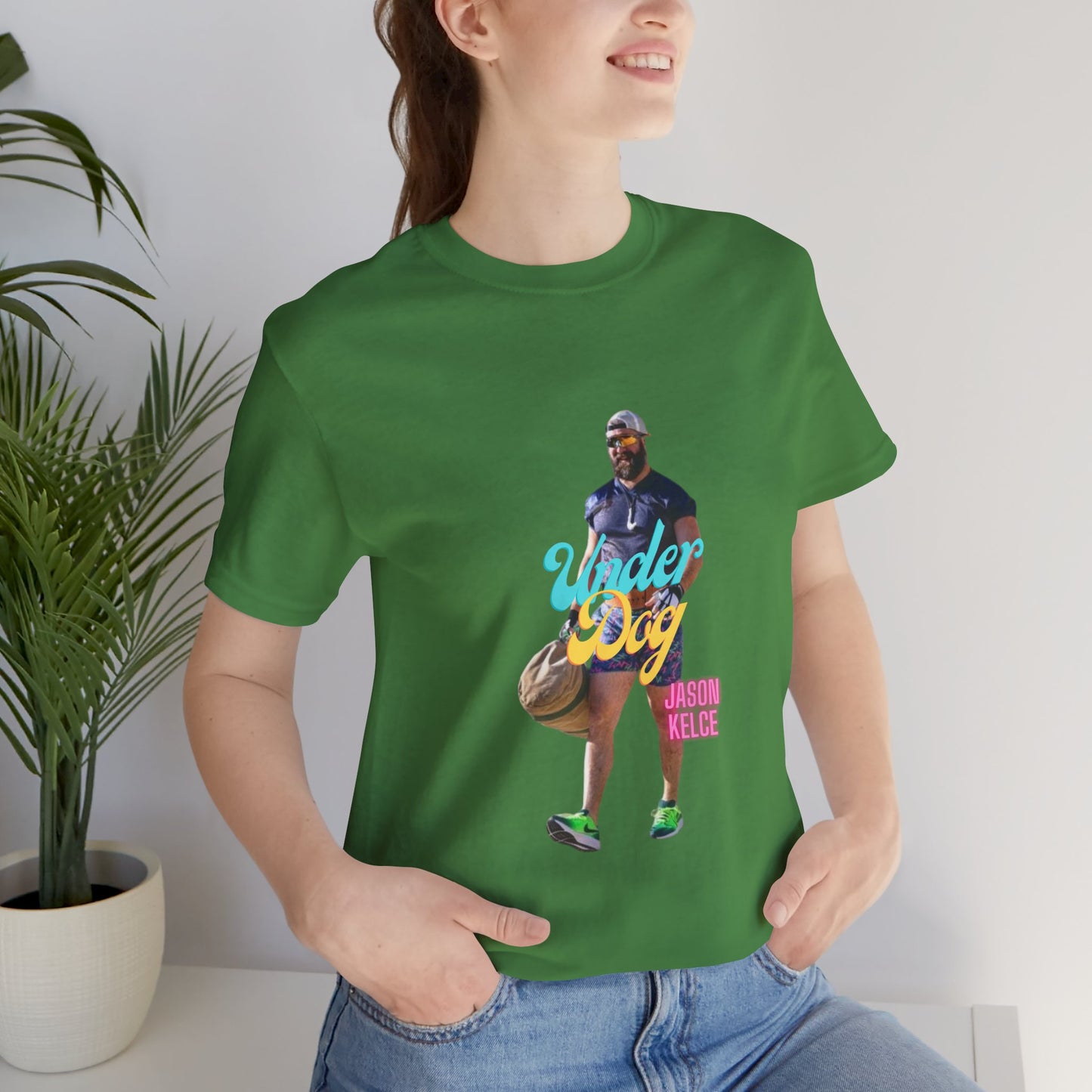 Jason Kelce Under Dog Unisex Jersey Short Sleeve Tee