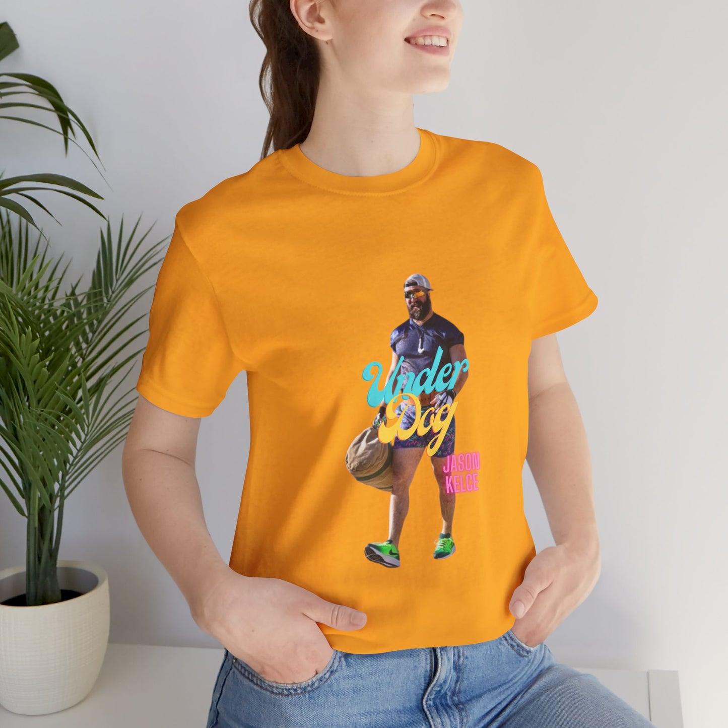 Jason Kelce Under Dog Unisex Jersey Short Sleeve Tee