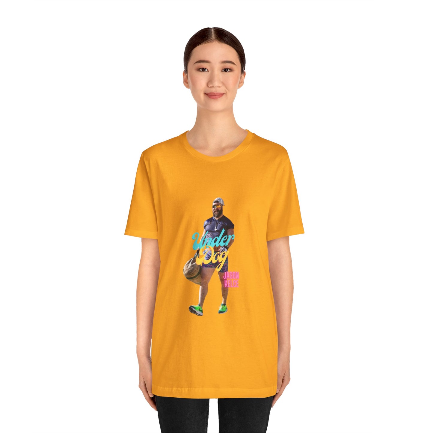 Jason Kelce Under Dog Unisex Jersey Short Sleeve Tee