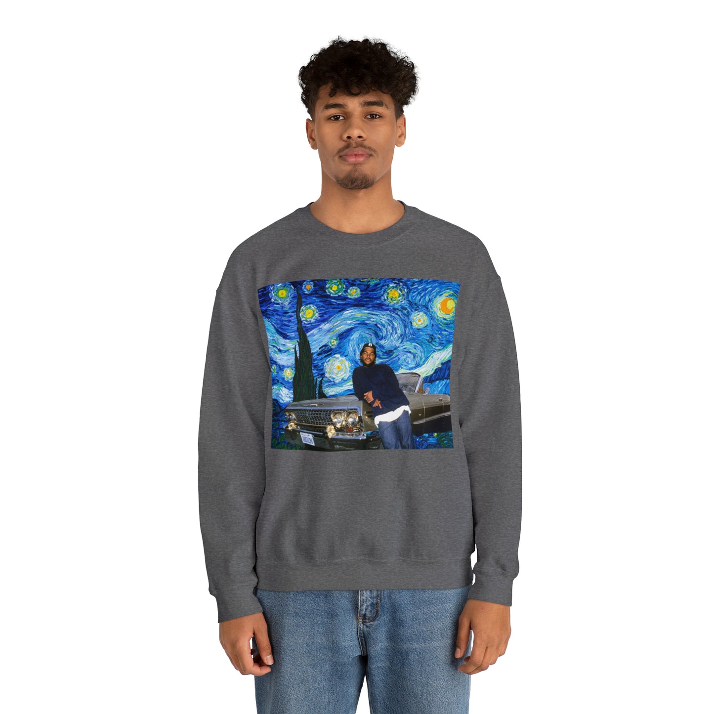 Ice Cube Starry Night Unisex Heavy Blend™ Crewneck Sweatshirt