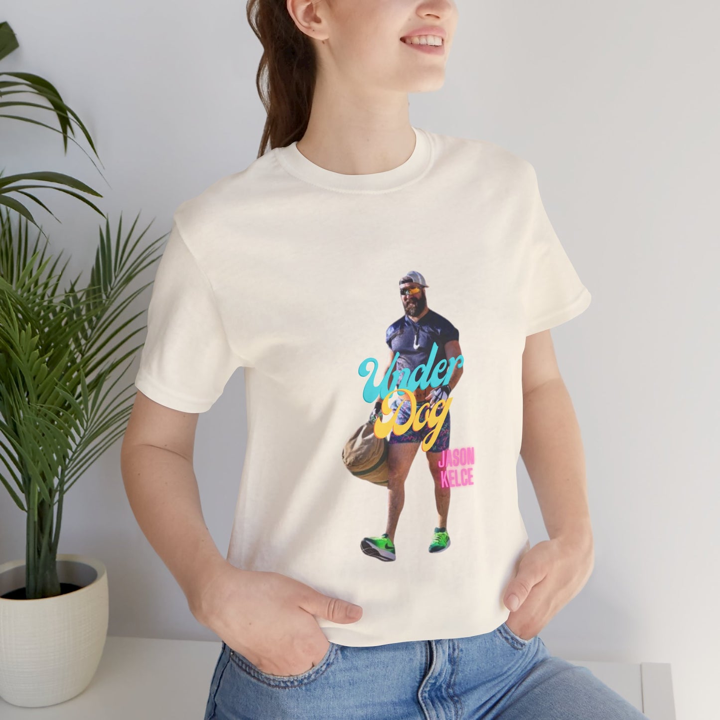 Jason Kelce Under Dog Unisex Jersey Short Sleeve Tee