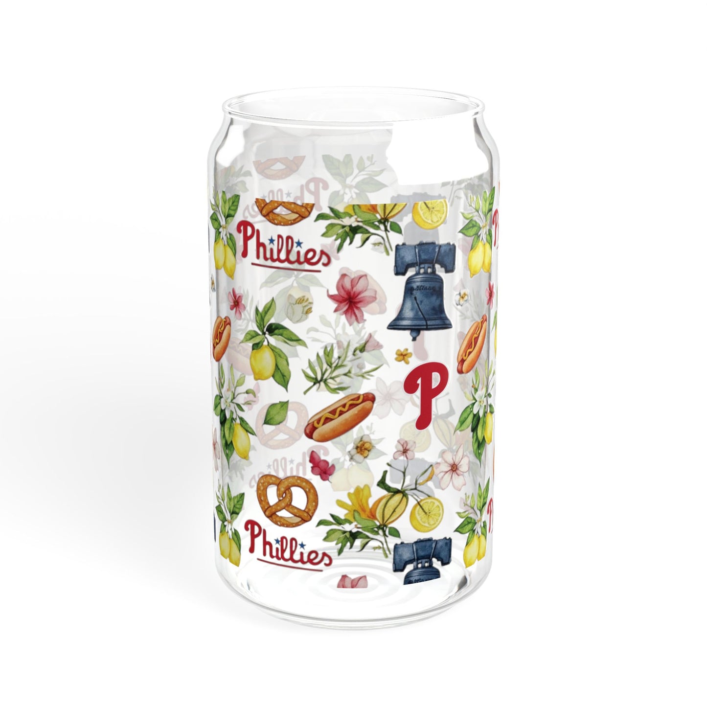 Phillies Italian Summer Sipper Glass, 16oz | Floral Design Drinkware