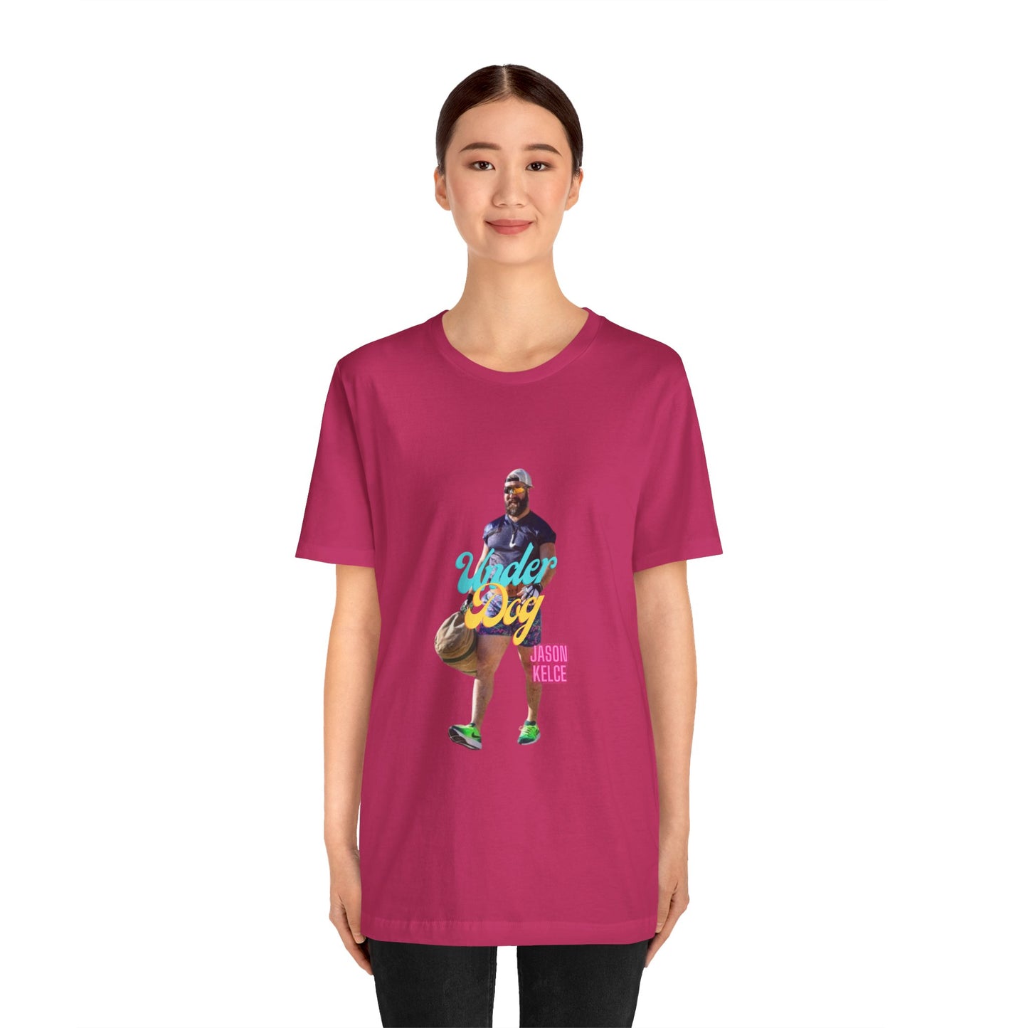 Jason Kelce Under Dog Unisex Jersey Short Sleeve Tee