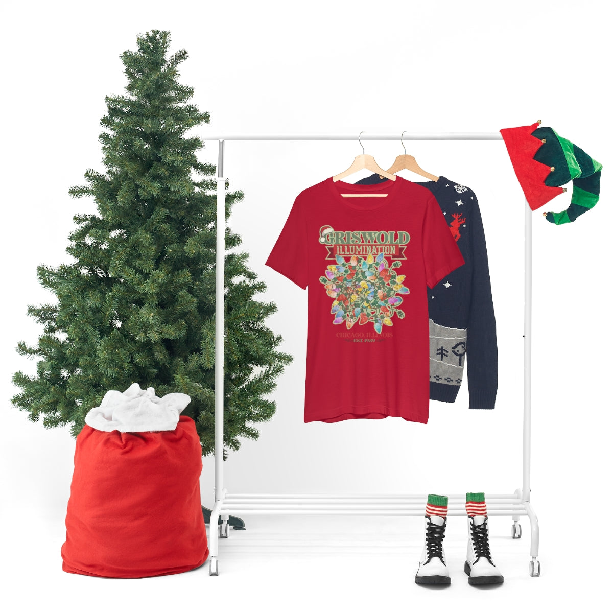Griswold Illumination Unisex Jersey Short Sleeve Tee Griswold Electric Christmas Vacation