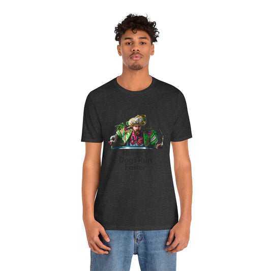 Jason Kelce "Hungry dogs run faster" Unisex Jersey Short Sleeve Tee