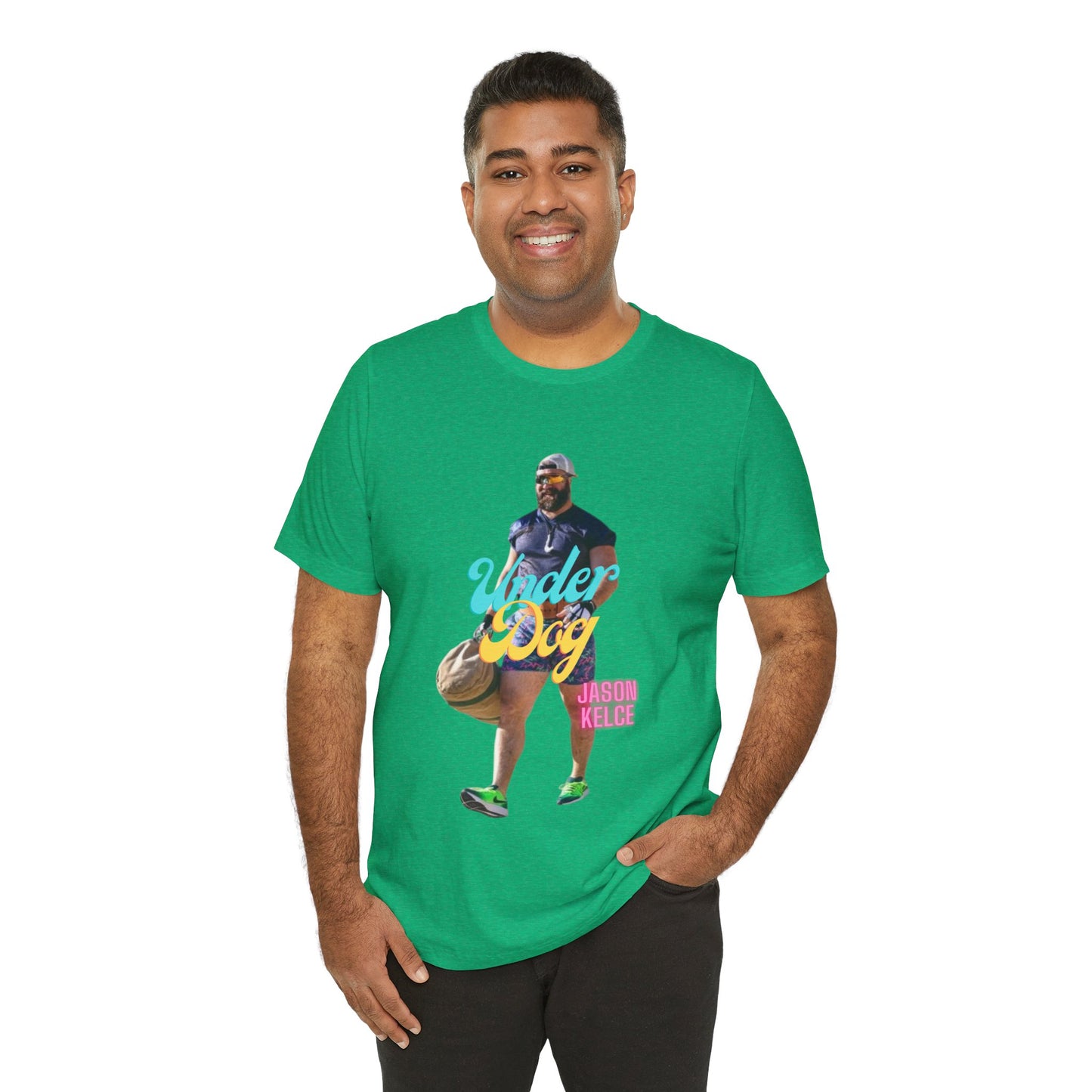 Jason Kelce Under Dog Unisex Jersey Short Sleeve Tee