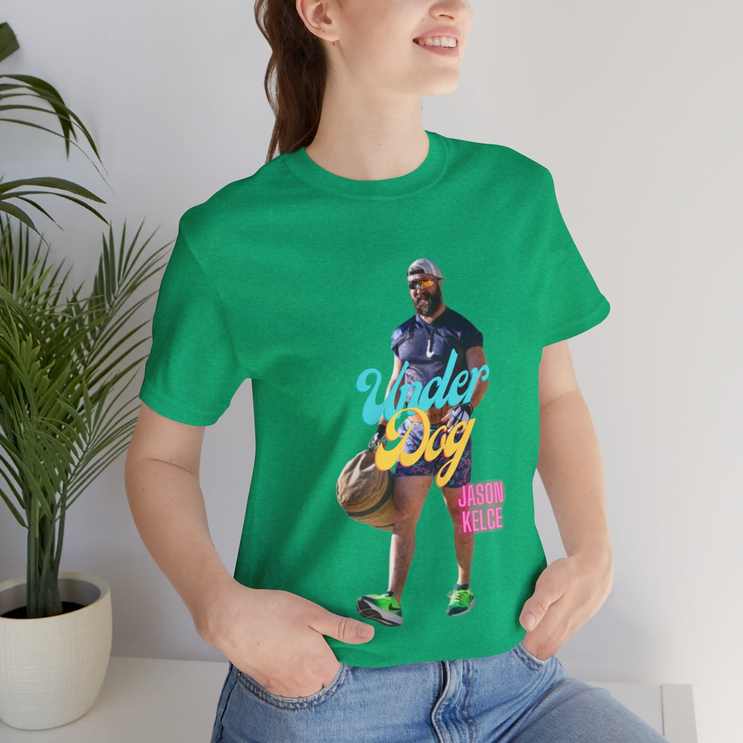 Jason Kelce Under Dog Unisex Jersey Short Sleeve Tee