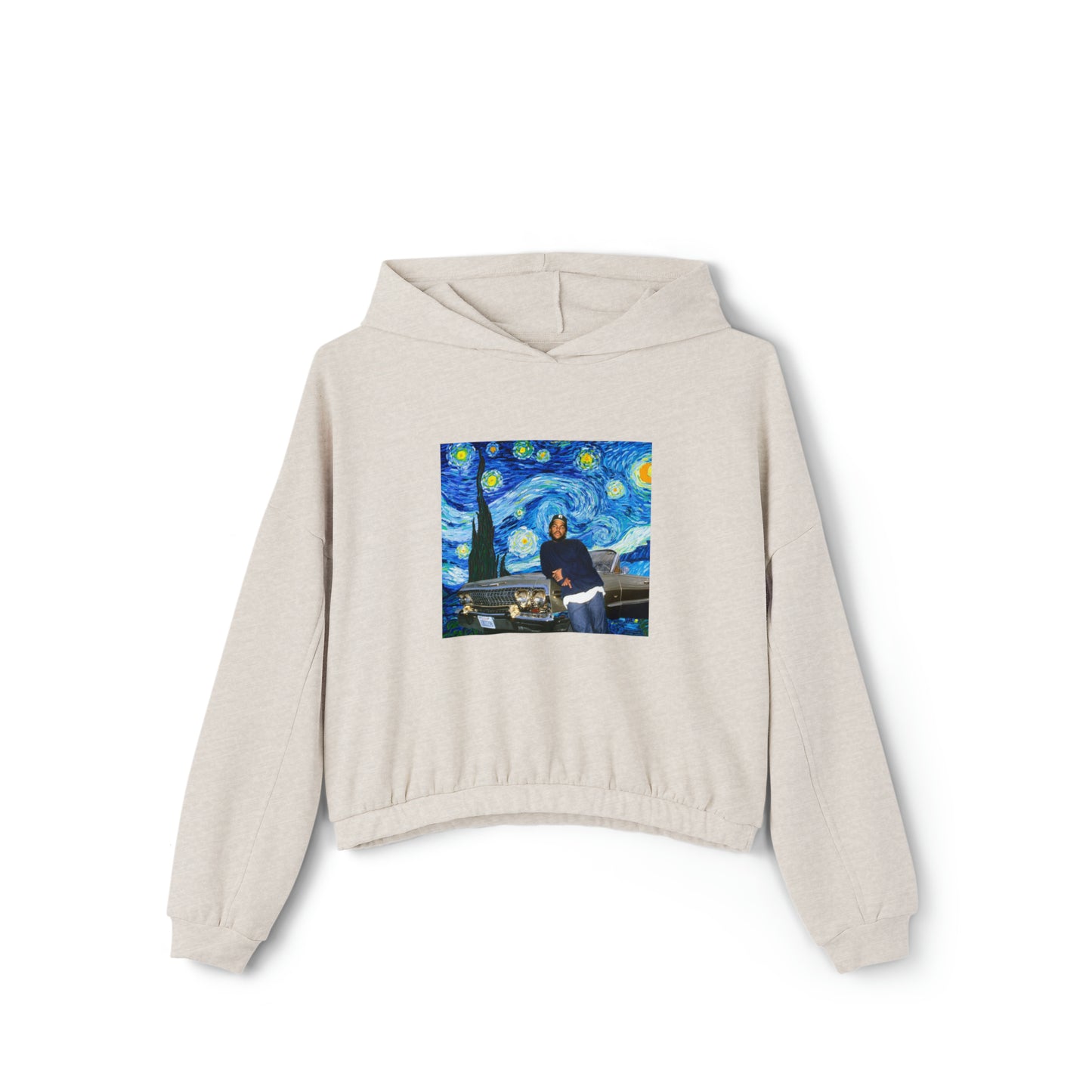 Ice Cube Starry Night Women's Cinched Bottom Hoodie