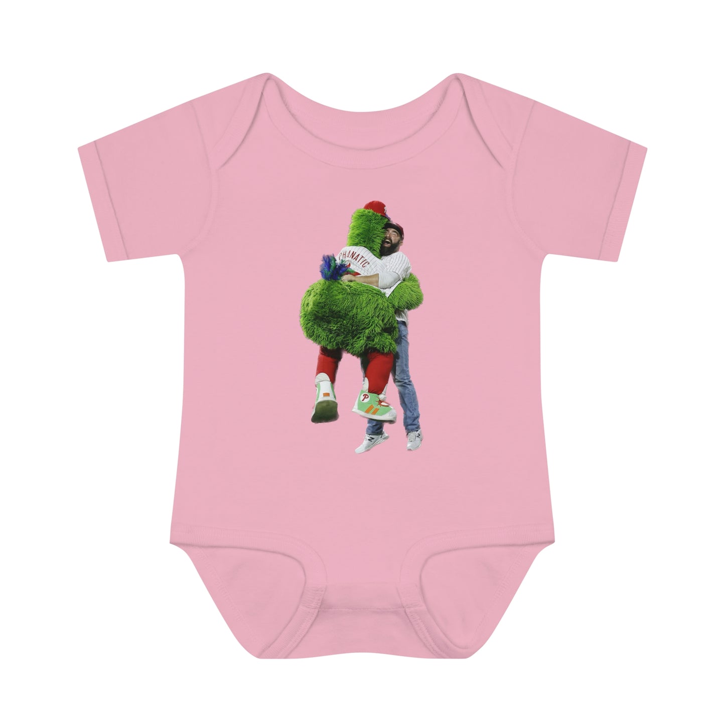 Phillies Phanatic Jason Kelce Hug Infant Baby Rib Bodysuit