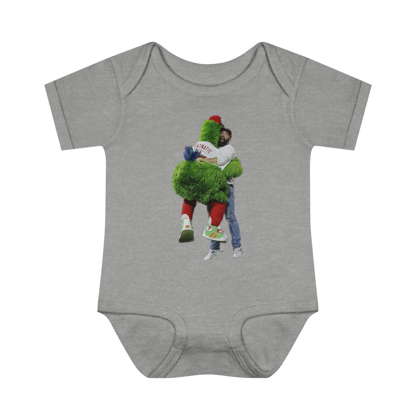 Phillies Phanatic Jason Kelce Hug Infant Baby Rib Bodysuit