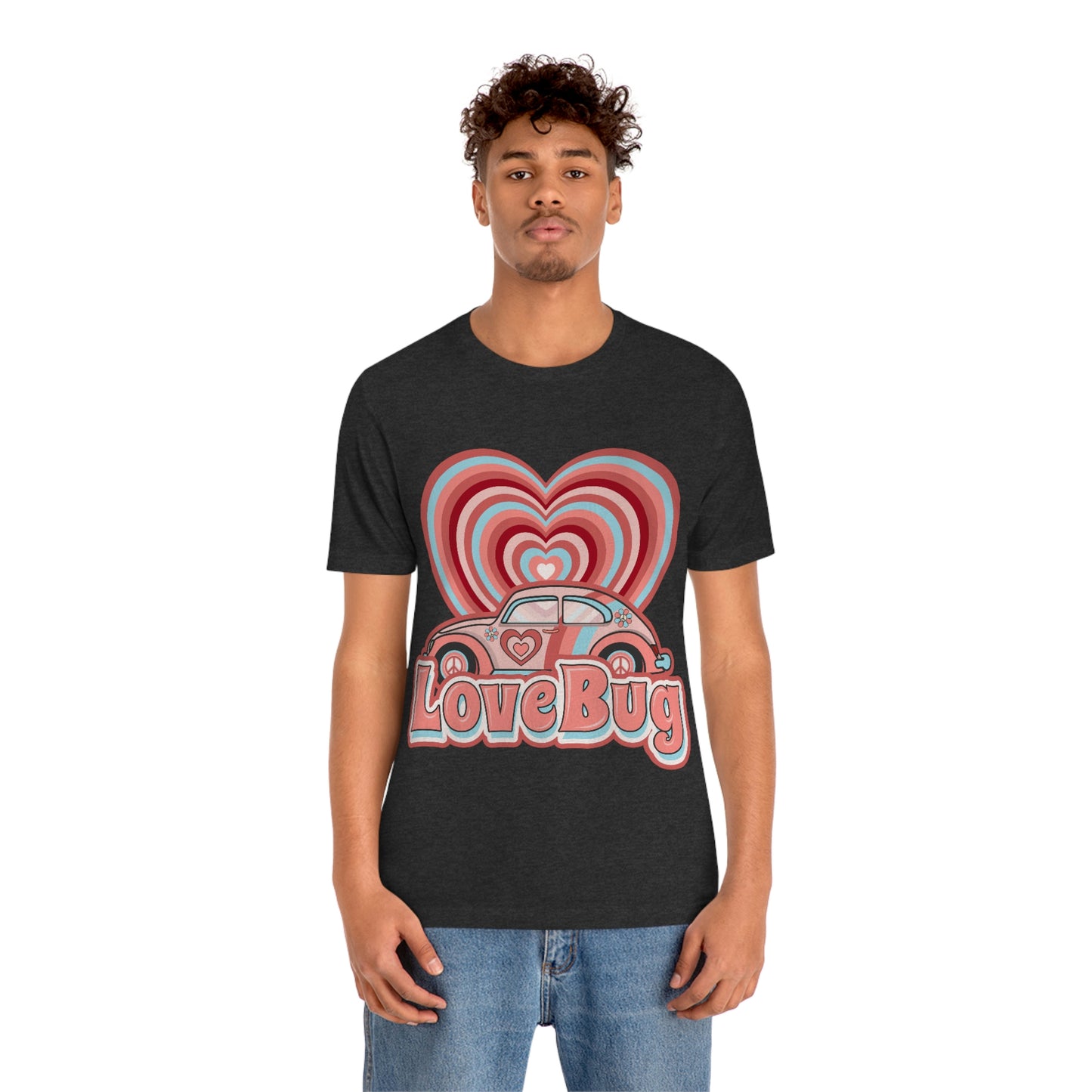 Love Bug Valentine’s Day Unisex Jersey Short Sleeve Tee