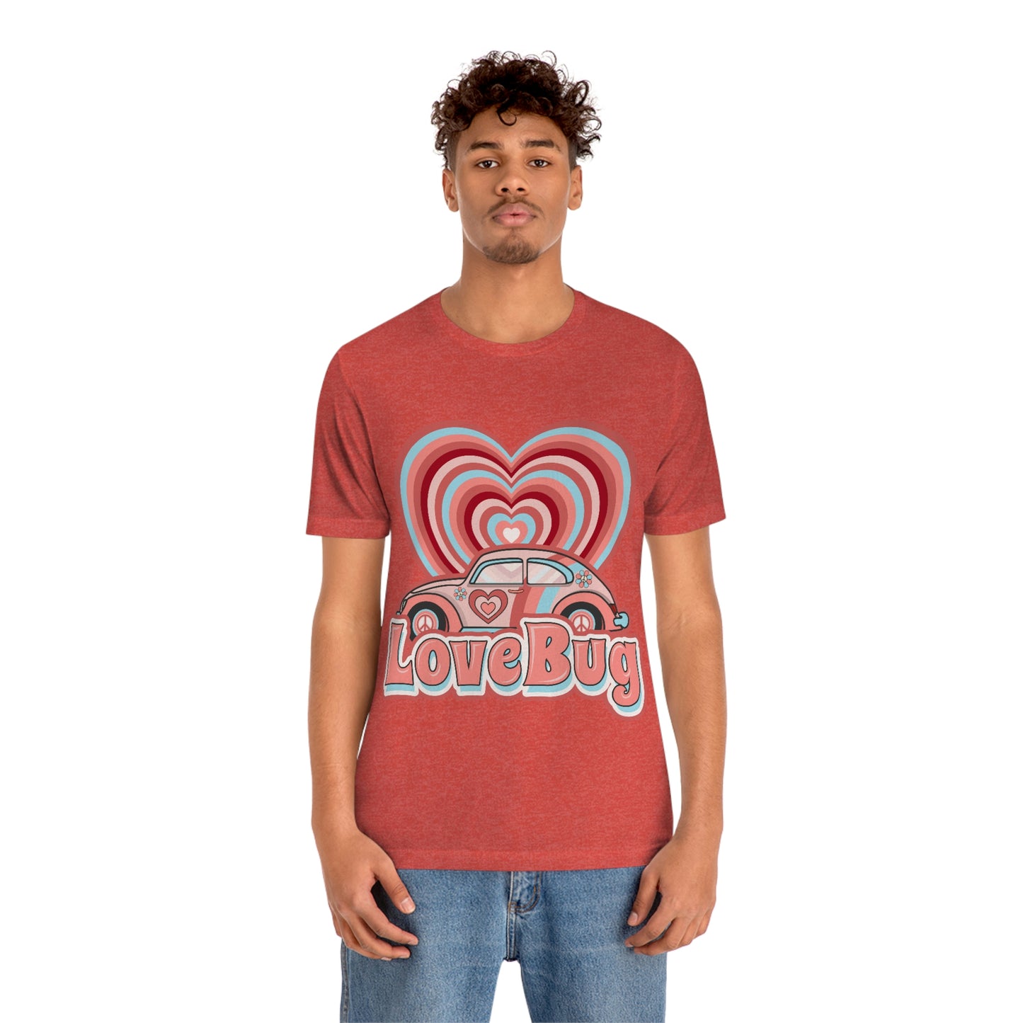 Love Bug Valentine’s Day Unisex Jersey Short Sleeve Tee