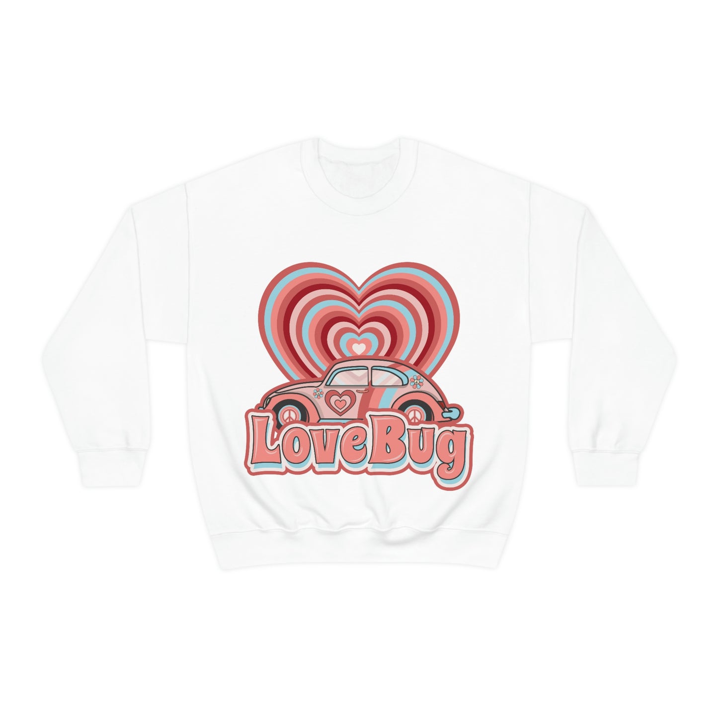 Love bug Valentine’s Day Unisex Heavy Blend™ Crewneck Sweatshirt