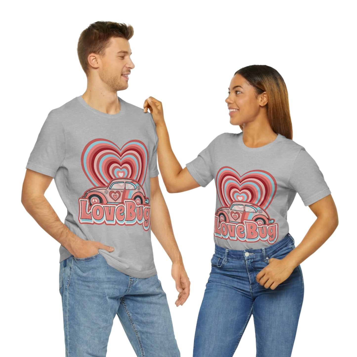 Love Bug Valentine’s Day Unisex Jersey Short Sleeve Tee