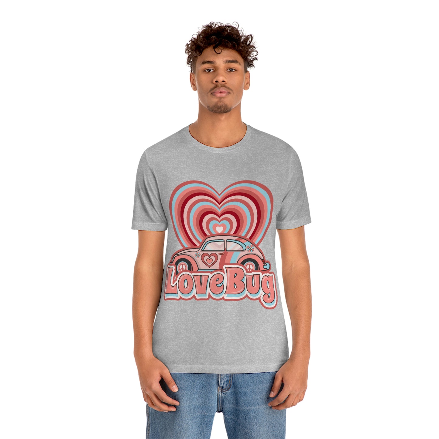 Love Bug Valentine’s Day Unisex Jersey Short Sleeve Tee