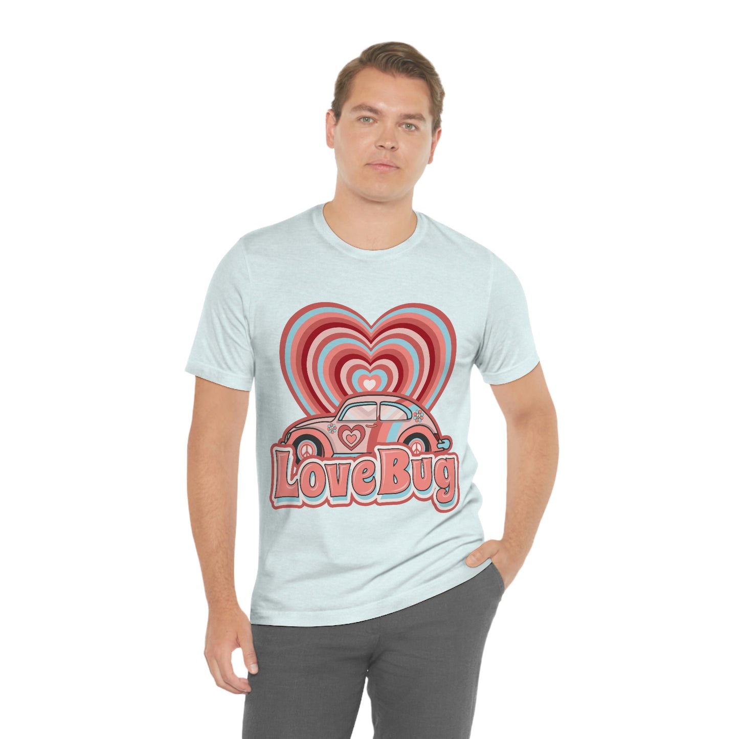 Love Bug Valentine’s Day Unisex Jersey Short Sleeve Tee