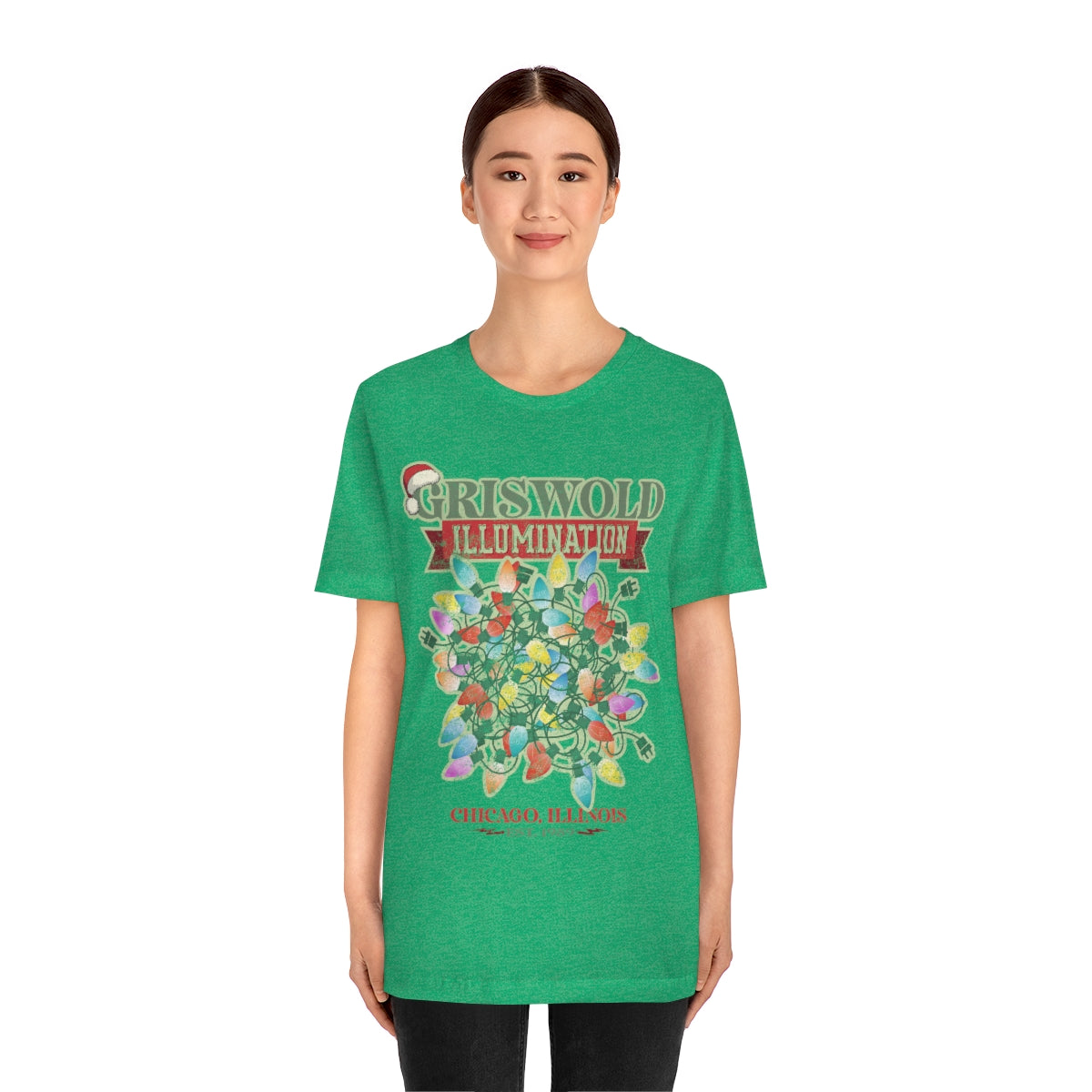 Griswold Illumination Unisex Jersey Short Sleeve Tee Griswold Electric Christmas Vacation