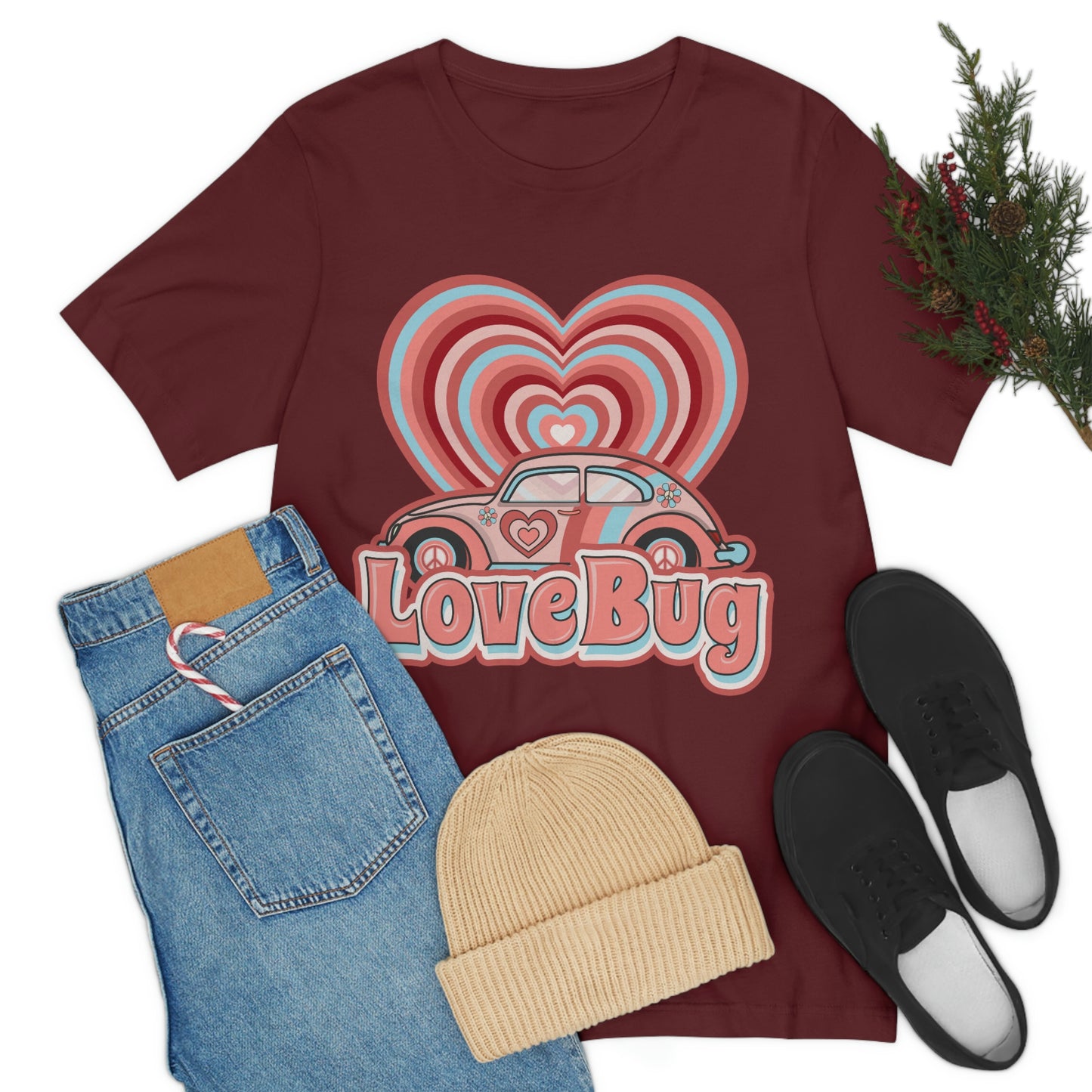 Love Bug Valentine’s Day Unisex Jersey Short Sleeve Tee