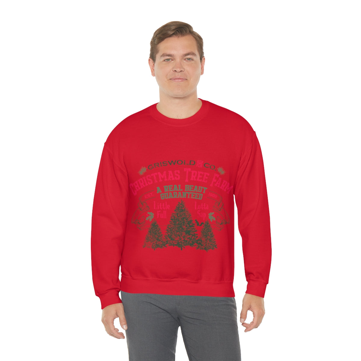 Griswold Christmas Trees Unisex Heavy Blend™ Crewneck Sweatshirt Christmas Vacation Griswold Trees