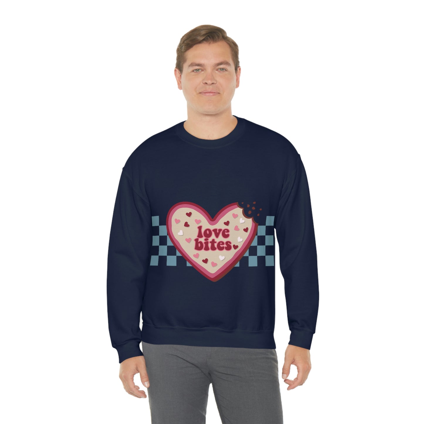 Love Bites Valentine’s Day Unisex Heavy Blend™ Crewneck Sweatshirt