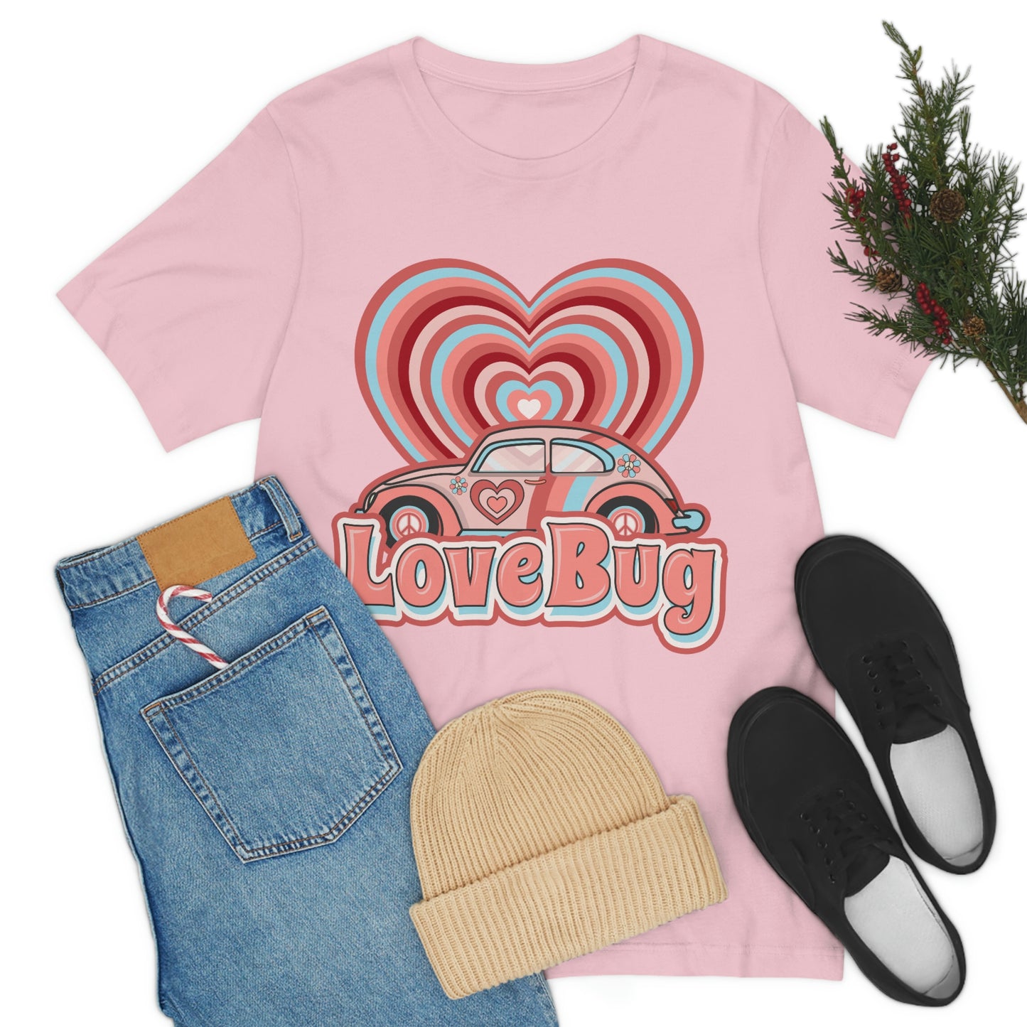 Love Bug Valentine’s Day Unisex Jersey Short Sleeve Tee