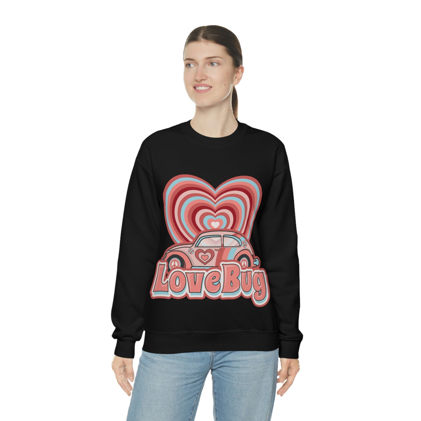 Love bug Valentine’s Day Unisex Heavy Blend™ Crewneck Sweatshirt