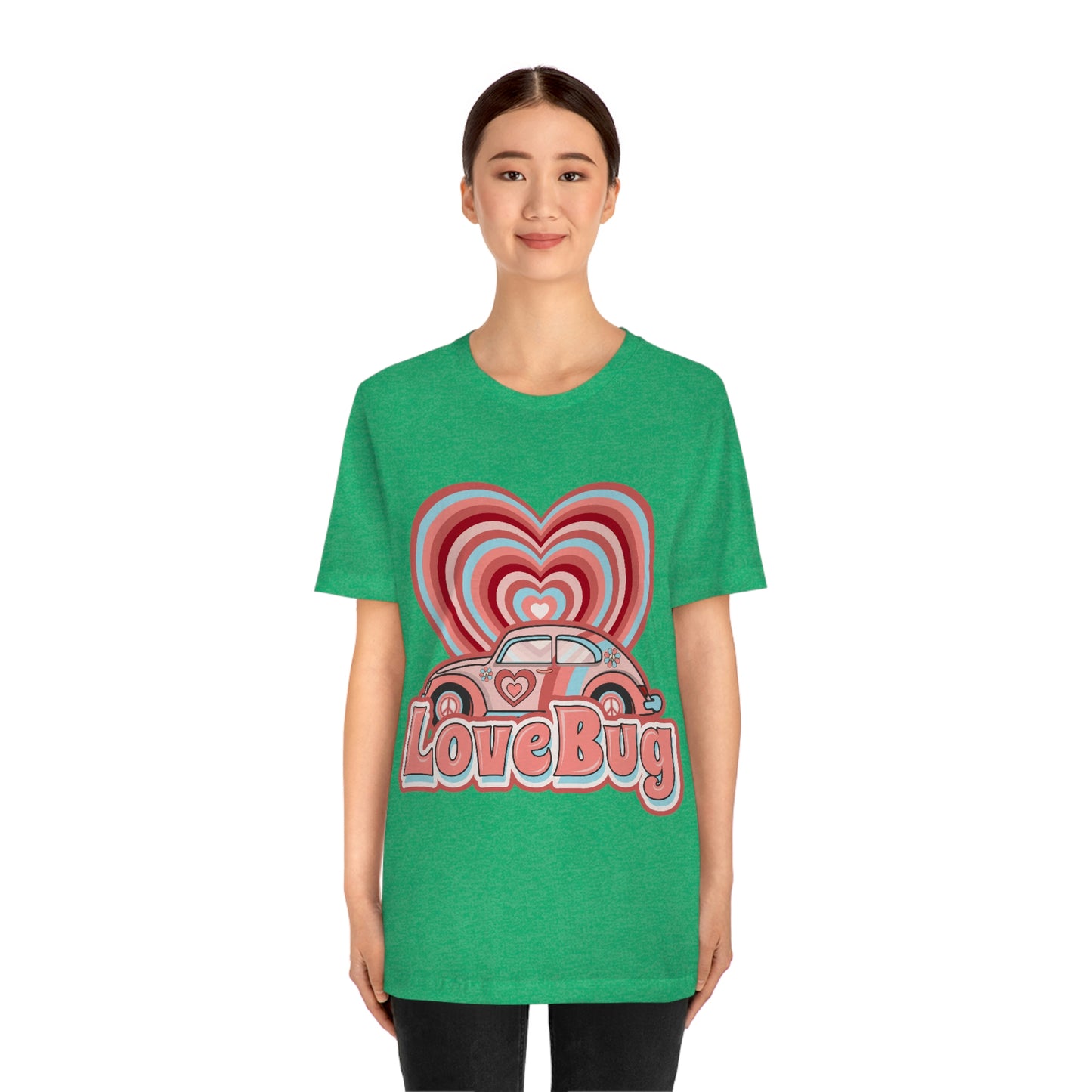 Love Bug Valentine’s Day Unisex Jersey Short Sleeve Tee