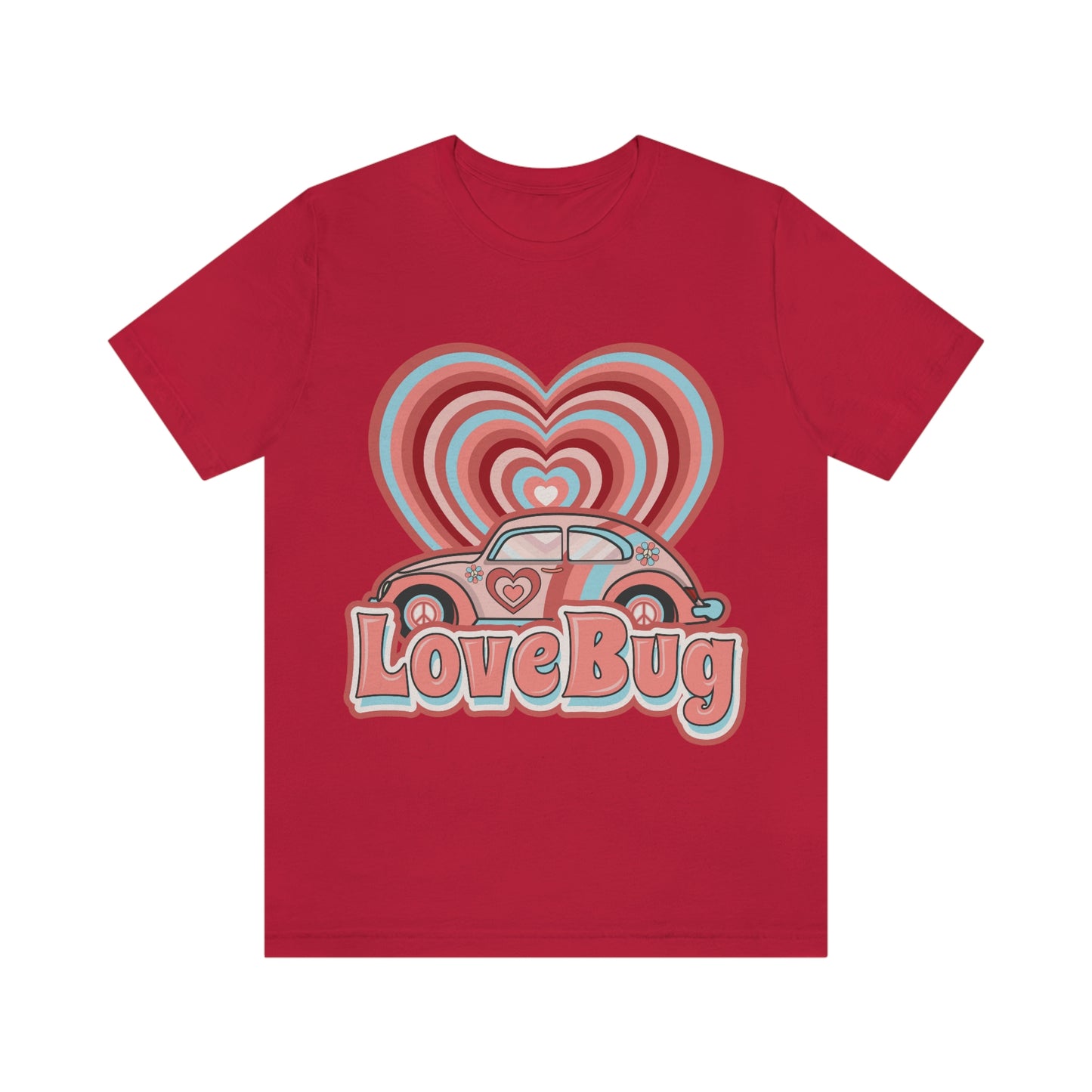 Love Bug Valentine’s Day Unisex Jersey Short Sleeve Tee