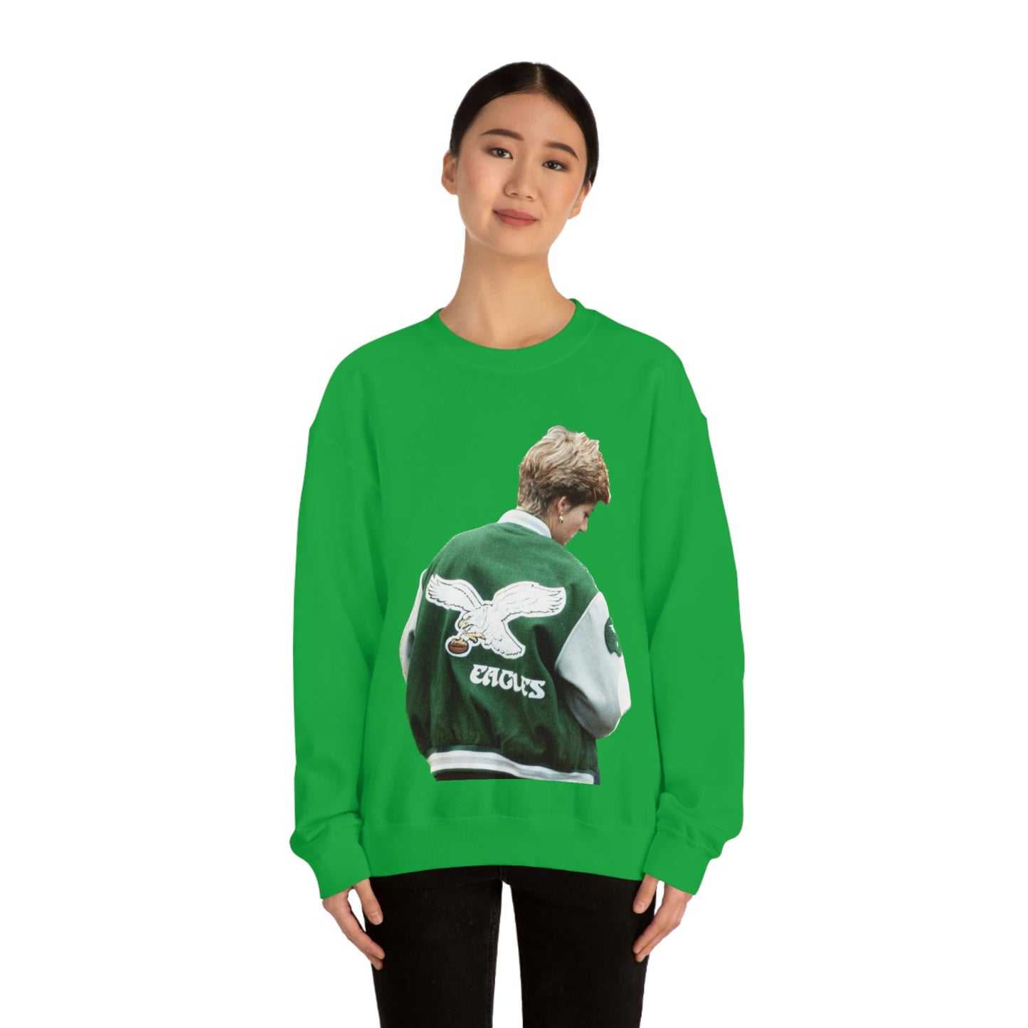 Princess Diana Philadelphia Eagles Back Unisex Heavy Blend™ Crewneck Sweatshirt