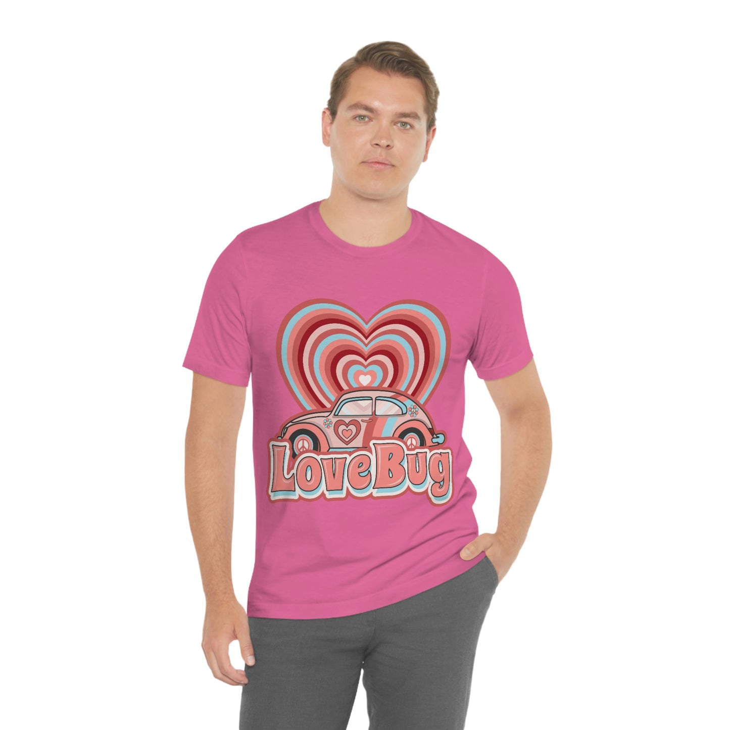 Love Bug Valentine’s Day Unisex Jersey Short Sleeve Tee