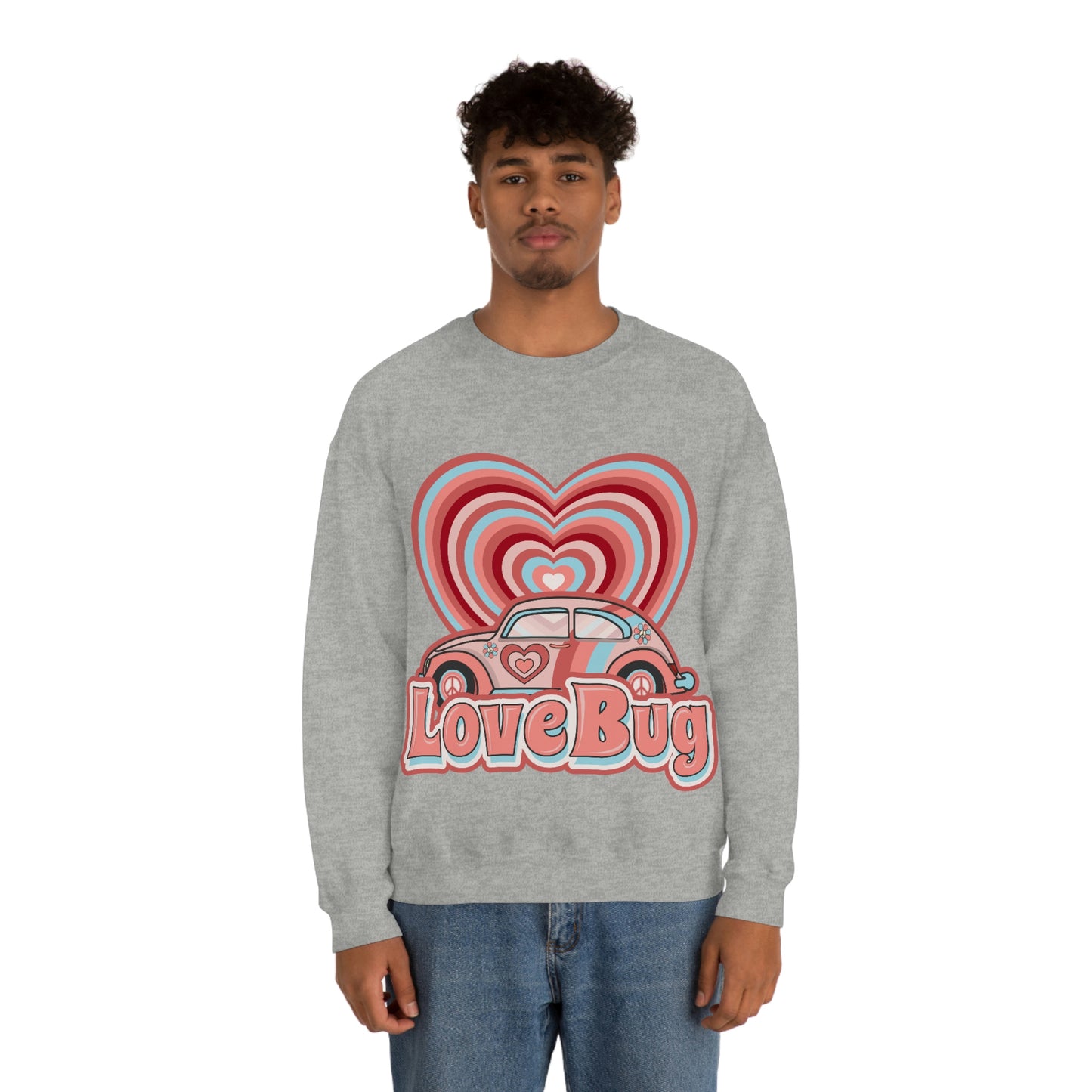 Love bug Valentine’s Day Unisex Heavy Blend™ Crewneck Sweatshirt