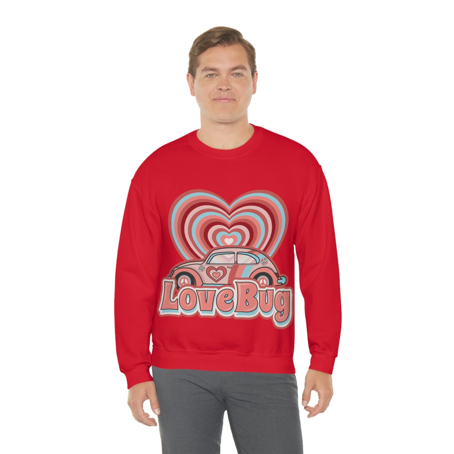 Love bug Valentine’s Day Unisex Heavy Blend™ Crewneck Sweatshirt