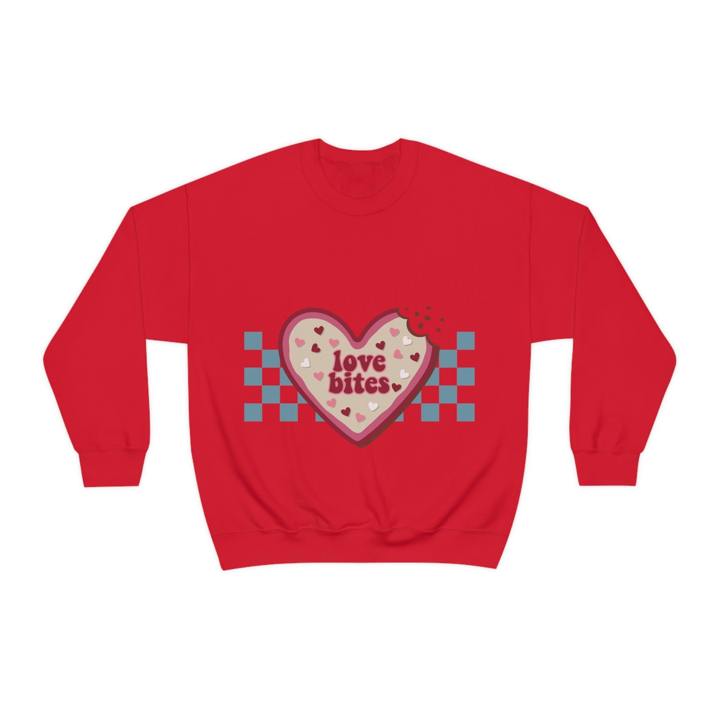 Love Bites Valentine’s Day Unisex Heavy Blend™ Crewneck Sweatshirt